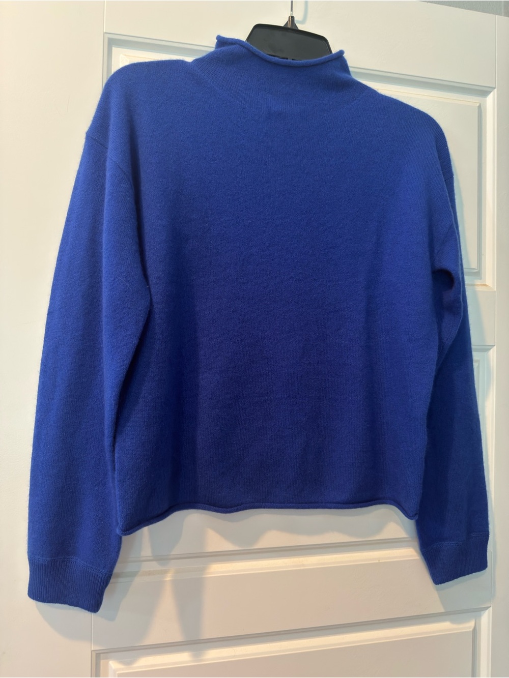 ANTONIO MELANI Cobalt Blue 100% cashmere Mockneck Sweater